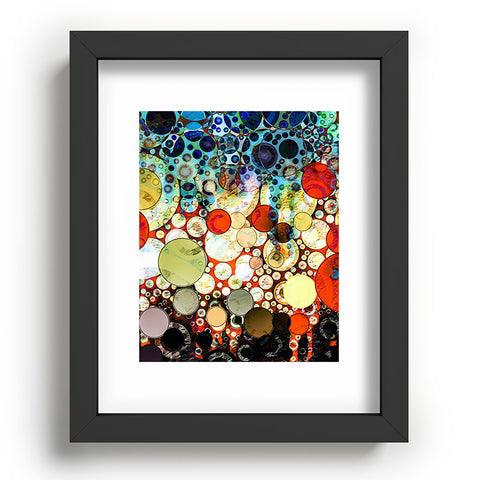 Sheila Wenzel-Ganny Contemporary Blue Bubble Recessed Framing Rectangle