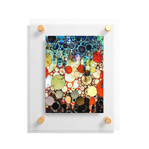 Sheila Wenzel-Ganny Contemporary Blue Bubble Floating Acrylic Print