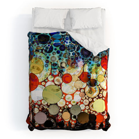 Sheila Wenzel-Ganny Contemporary Blue Bubble Comforter