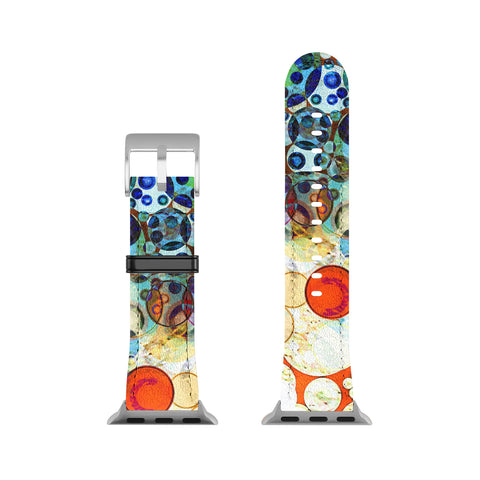 Sheila Wenzel-Ganny Contemporary Blue Bubble Apple Watch Band