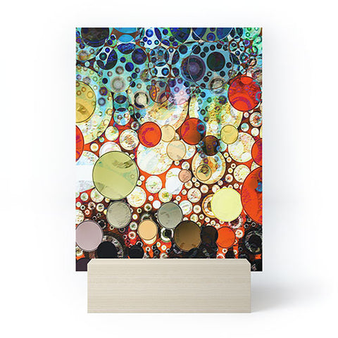 Sheila Wenzel-Ganny Contemporary Blue Bubble Mini Art Print