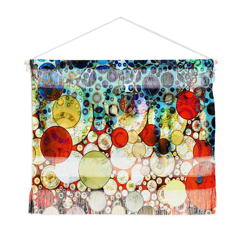 Sheila Wenzel-Ganny Contemporary Blue Bubble Wall Hanging Landscape