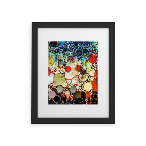 Sheila Wenzel-Ganny Contemporary Blue Bubble Framed Art Print