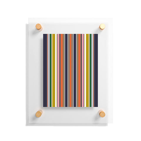 Sheila Wenzel-Ganny Contemporary Bold Stripes Floating Acrylic Print