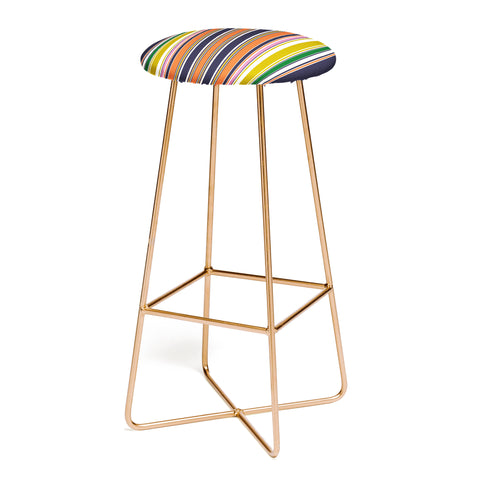 Sheila Wenzel-Ganny Contemporary Bold Stripes Bar Stool