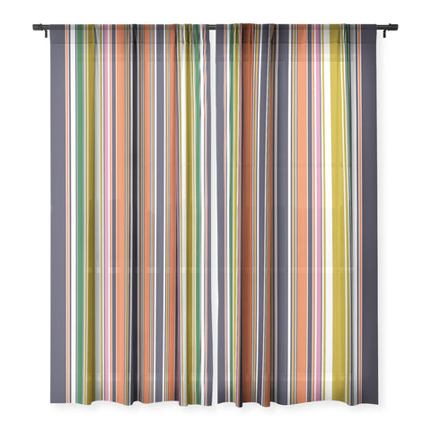 Sheila Wenzel-Ganny Contemporary Bold Stripes Sheer Non Repeat