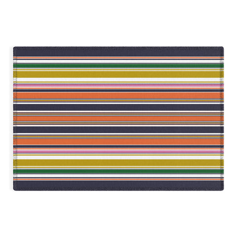 Sheila Wenzel-Ganny Contemporary Bold Stripes Outdoor Rug