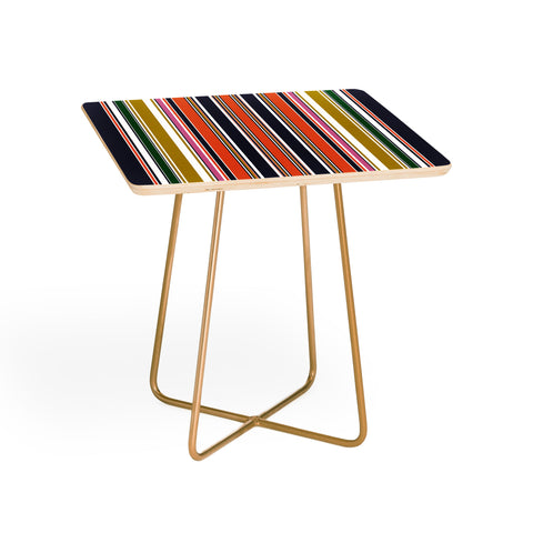 Sheila Wenzel-Ganny Contemporary Bold Stripes Side Table