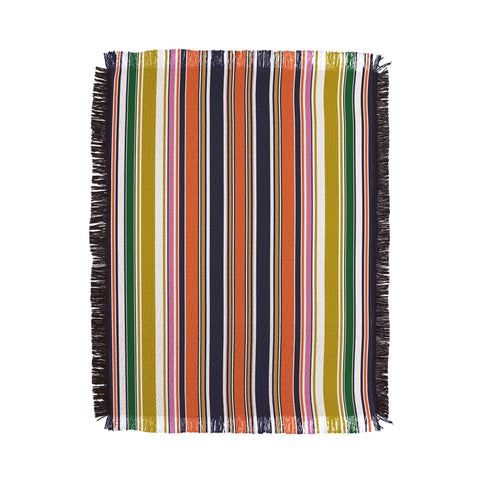 Sheila Wenzel-Ganny Contemporary Bold Stripes Throw Blanket