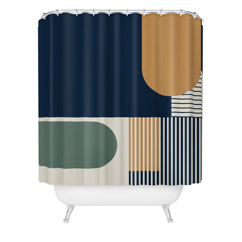 Sheila Wenzel-Ganny Cool Color Palette Pattern Shower Curtain