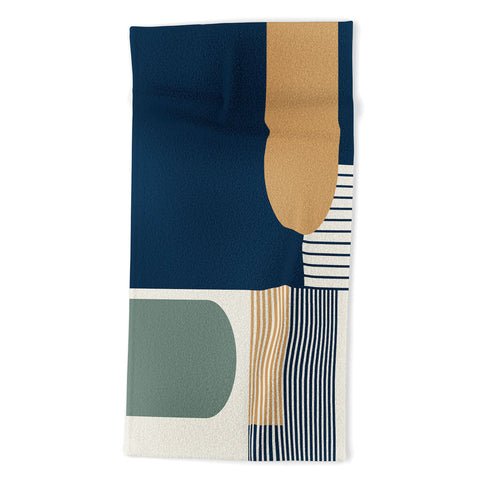 Sheila Wenzel-Ganny Cool Color Palette Pattern Beach Towel
