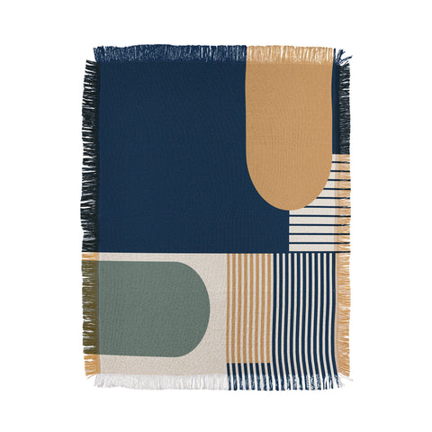 Sheila Wenzel-Ganny Cool Color Palette Pattern Throw Blanket