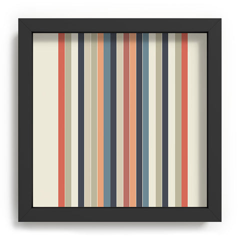 Sheila Wenzel-Ganny Cool Color Palette Stripes Recessed Framing Square
