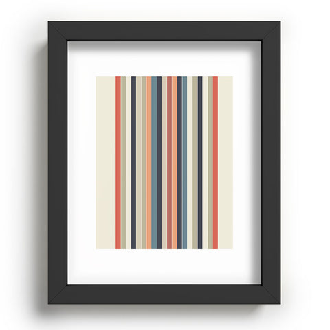 Sheila Wenzel-Ganny Cool Color Palette Stripes Recessed Framing Rectangle