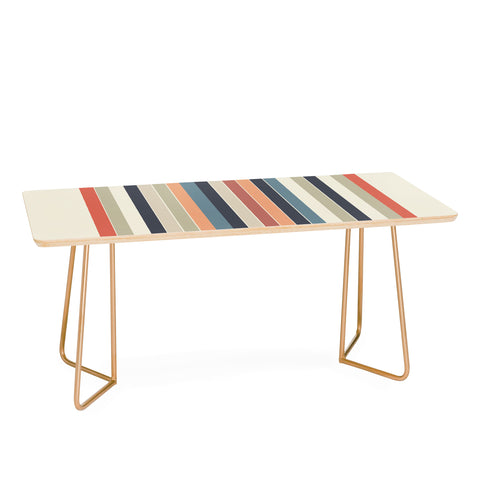 Sheila Wenzel-Ganny Cool Color Palette Stripes Coffee Table