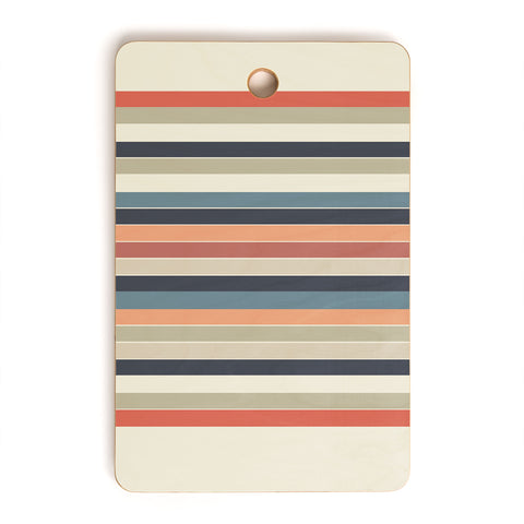 Sheila Wenzel-Ganny Cool Color Palette Stripes Cutting Board Rectangle