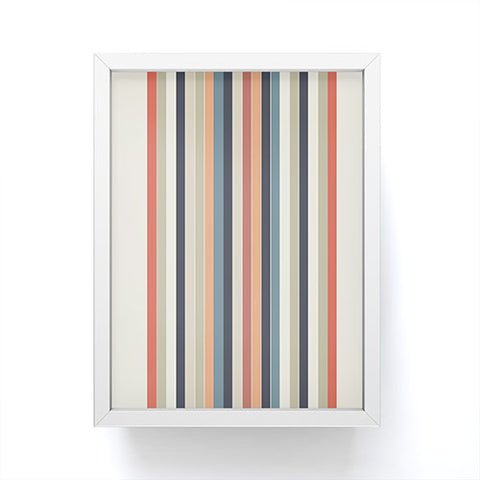 Sheila Wenzel-Ganny Cool Color Palette Stripes Framed Mini Art Print