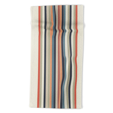 Sheila Wenzel-Ganny Cool Color Palette Stripes Beach Towel