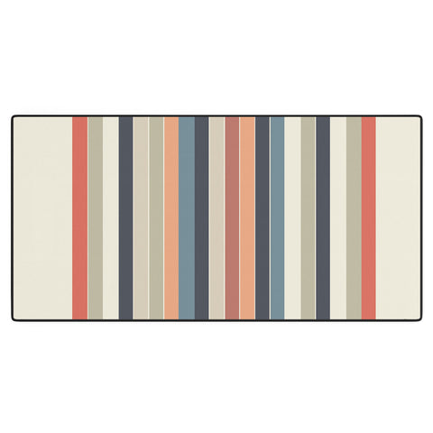 Sheila Wenzel-Ganny Cool Color Palette Stripes Desk Mat