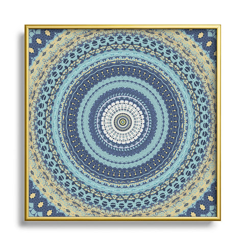 Sheila Wenzel-Ganny Cottage Boho Mandala Metal Square Framed Art Print