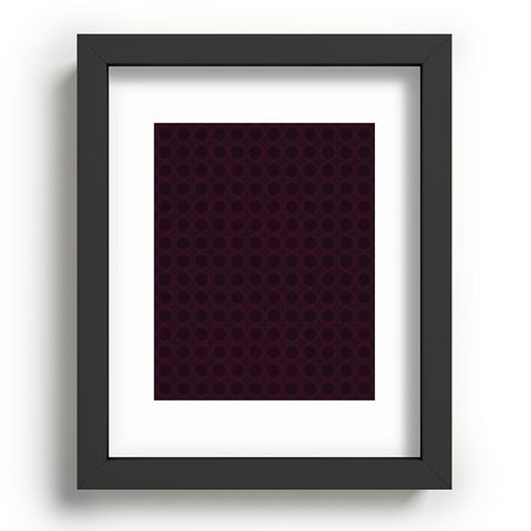 Sheila Wenzel-Ganny Dark Merlot Circle Design Recessed Framing Rectangle