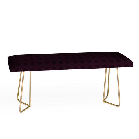 Sheila Wenzel-Ganny Dark Merlot Circle Design Bench