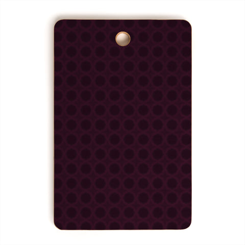Sheila Wenzel-Ganny Dark Merlot Circle Design Cutting Board Rectangle