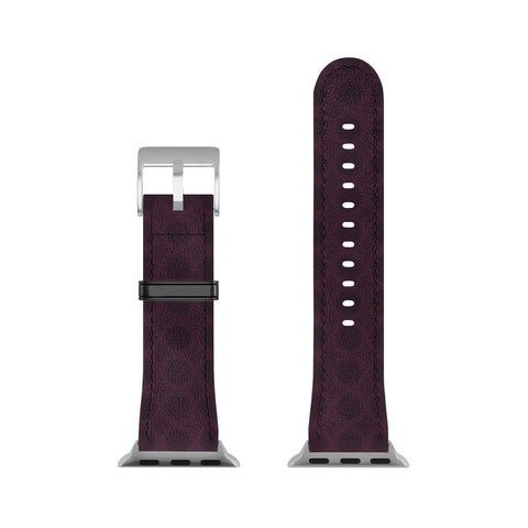 Sheila Wenzel-Ganny Dark Merlot Circle Design Apple Watch Band