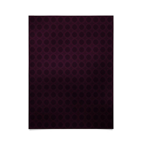 Sheila Wenzel-Ganny Dark Merlot Circle Design Poster