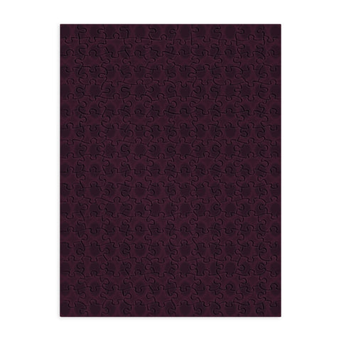 Sheila Wenzel-Ganny Dark Merlot Circle Design Puzzle