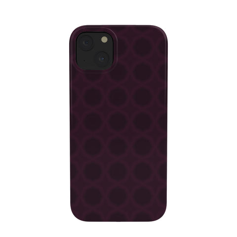 Sheila Wenzel-Ganny Dark Merlot Circle Design Phone Case