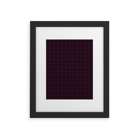 Sheila Wenzel-Ganny Dark Merlot Circle Design Framed Art Print