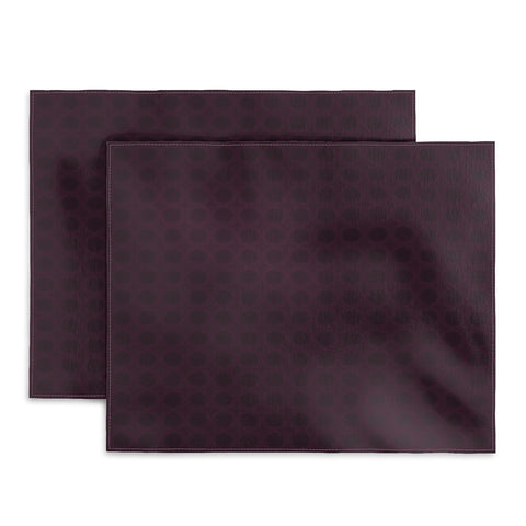 Sheila Wenzel-Ganny Dark Merlot Circle Design Placemat