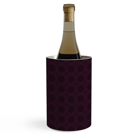 Sheila Wenzel-Ganny Dark Merlot Circle Design Wine Chiller