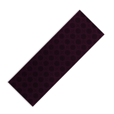 Sheila Wenzel-Ganny Dark Merlot Circle Design Yoga Mat
