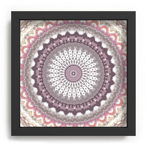 Sheila Wenzel-Ganny Delicate Pink Lavender Mandala Recessed Framing Square