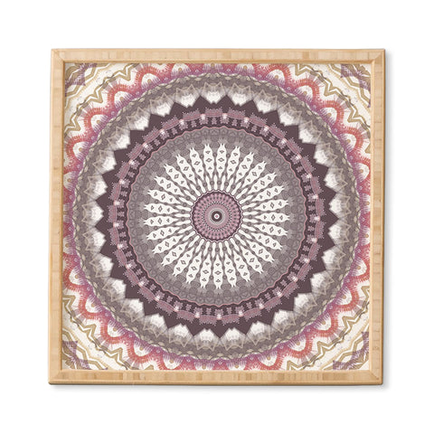 Sheila Wenzel-Ganny Delicate Pink Lavender Mandala Framed Wall Art