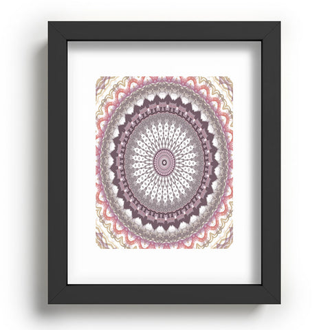 Sheila Wenzel-Ganny Delicate Pink Lavender Mandala Recessed Framing Rectangle