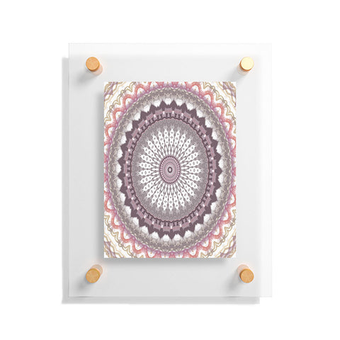 Sheila Wenzel-Ganny Delicate Pink Lavender Mandala Floating Acrylic Print