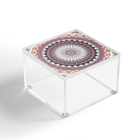 Sheila Wenzel-Ganny Delicate Pink Lavender Mandala Acrylic Box