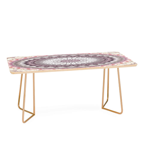 Sheila Wenzel-Ganny Delicate Pink Lavender Mandala Coffee Table