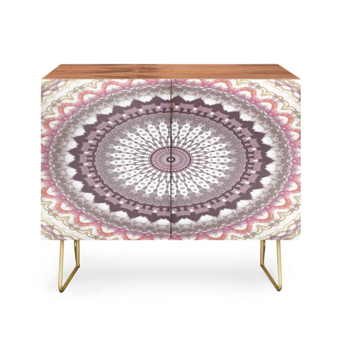 Sheila Wenzel-Ganny Delicate Pink Lavender Mandala Credenza
