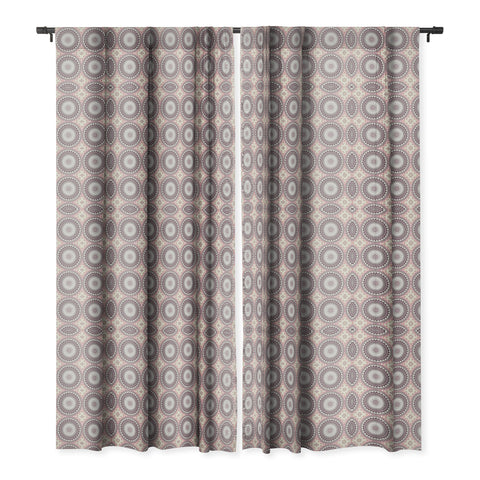 Sheila Wenzel-Ganny Delicate Pink Lavender Mandala Blackout Window Curtain
