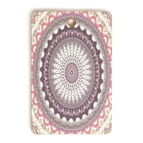Sheila Wenzel-Ganny Delicate Pink Lavender Mandala Cutting Board Rectangle