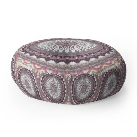 Sheila Wenzel-Ganny Delicate Pink Lavender Mandala Floor Pillow Round