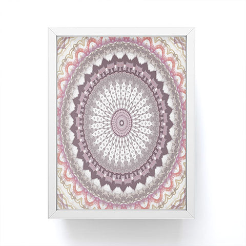 Sheila Wenzel-Ganny Delicate Pink Lavender Mandala Framed Mini Art Print