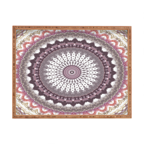 Sheila Wenzel-Ganny Delicate Pink Lavender Mandala Rectangular Tray