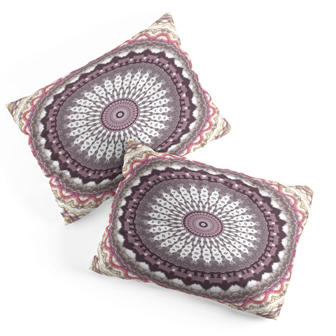 Sheila Wenzel-Ganny Delicate Pink Lavender Mandala Pillow Shams