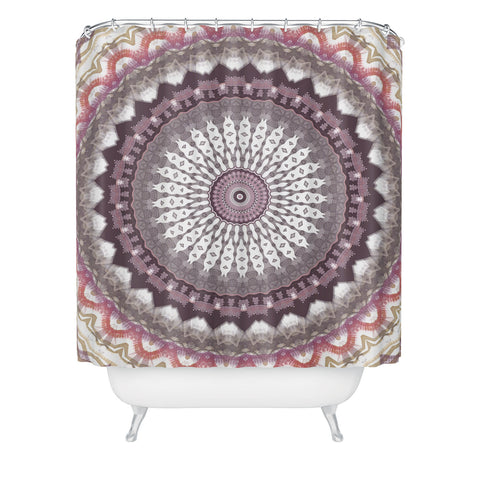 Sheila Wenzel-Ganny Delicate Pink Lavender Mandala Shower Curtain