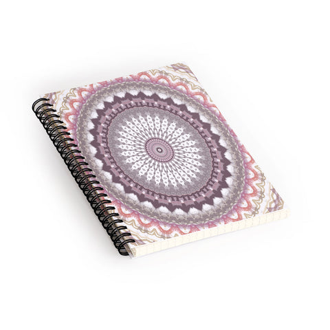 Sheila Wenzel-Ganny Delicate Pink Lavender Mandala Spiral Notebook